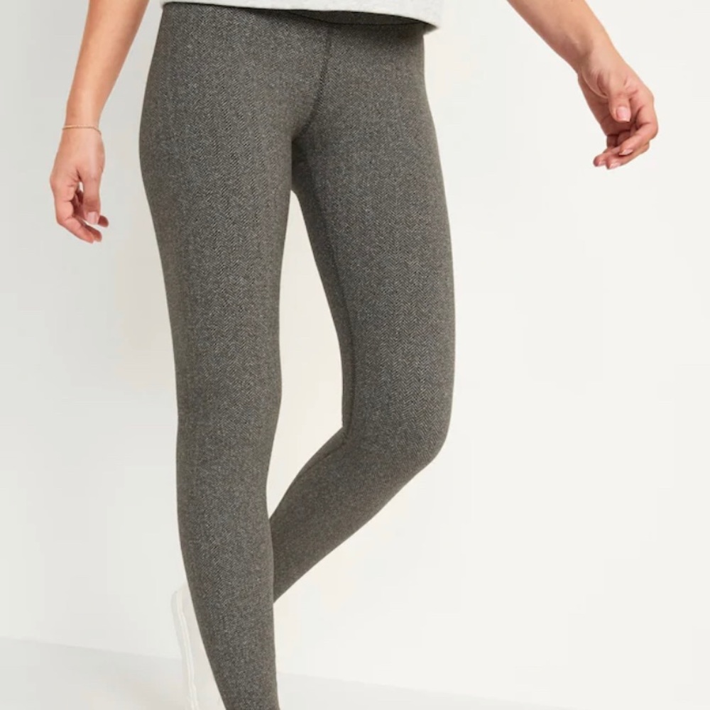 High-Waisted CozeCore Herringbone Leggings
